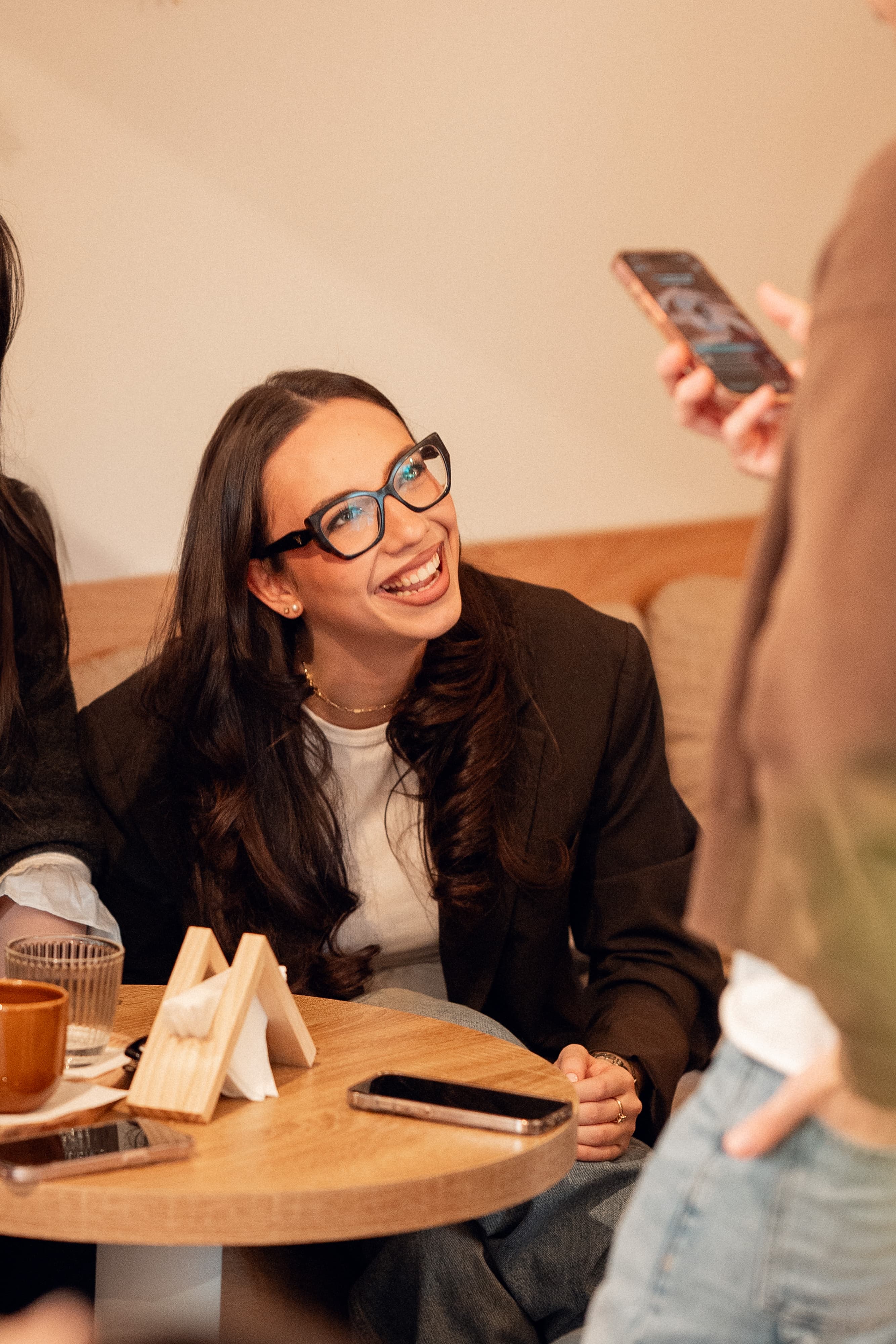 Guest smiling at Two Space